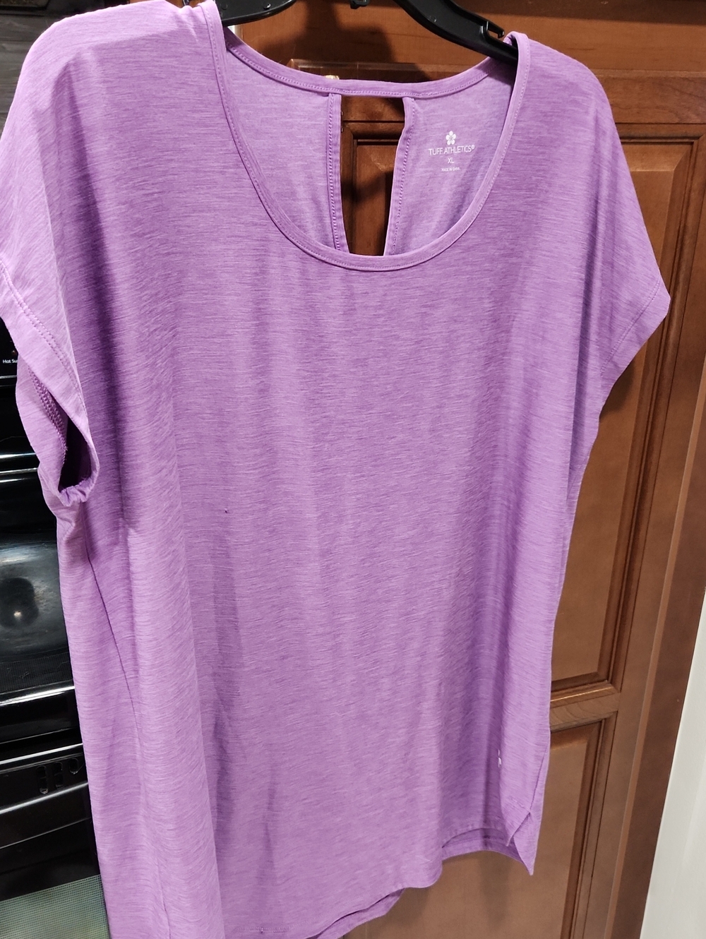 Tuff Athletics Purple Scoop-Neck Tunic Top